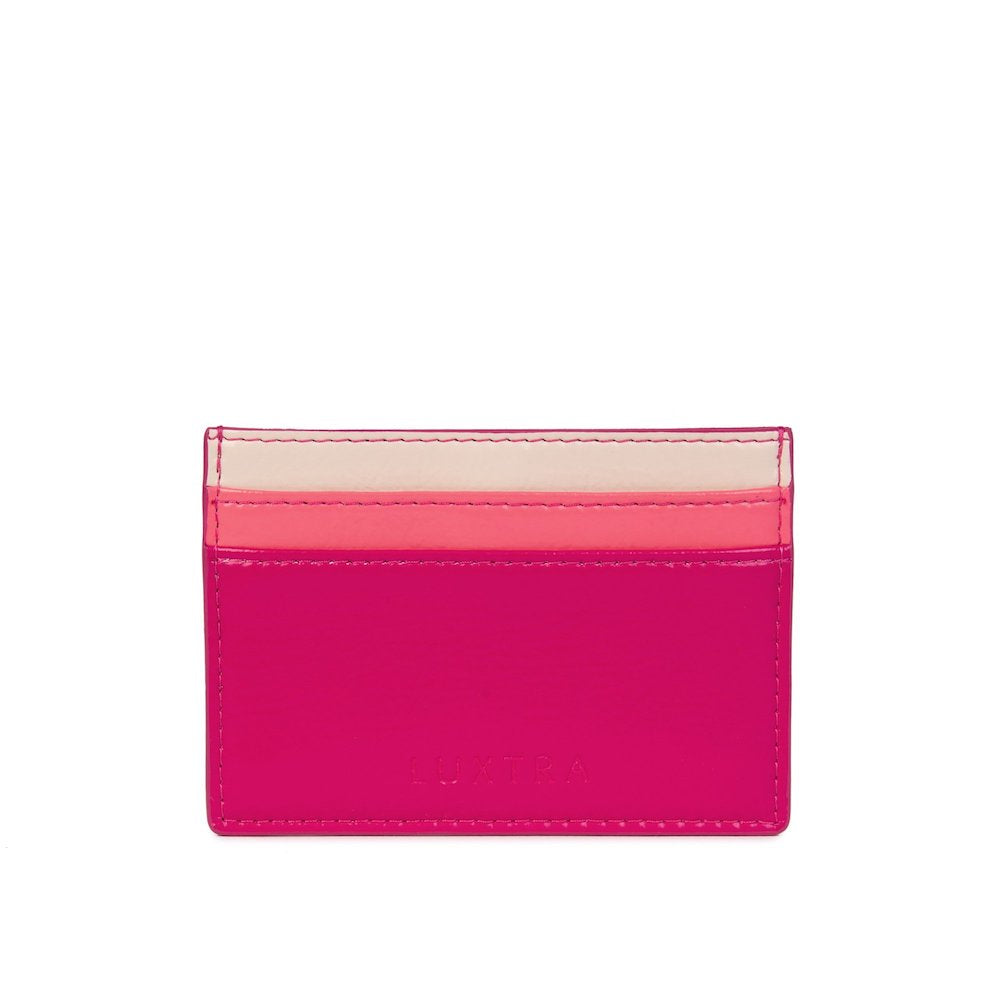 LUXTRA | Pink Tricolour Card Holder | The Colvin